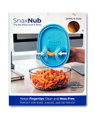 SnaxNub The No-Mess Snack Bowl w/ Silicone Pinchers (250mL Capacity) Color Ships Assorted