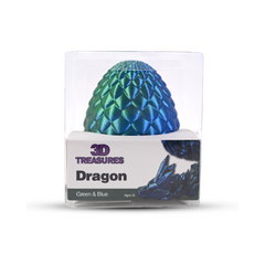 3D Printed Dragon With Egg Fidget Toy - Multiple Colours Simple Exclusive
