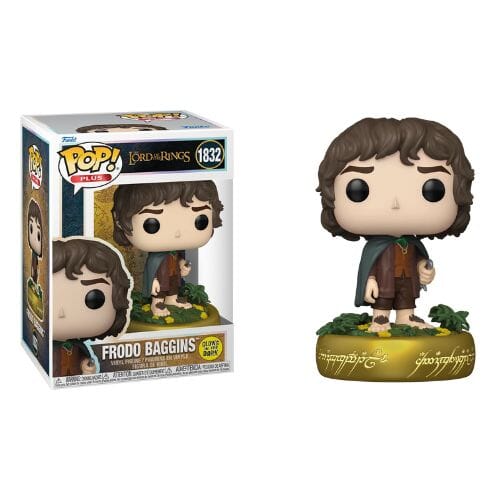 Funko Pop Plus! Movies: The Lord of the Rings – Frodo Baggins with Glow Simple Funko