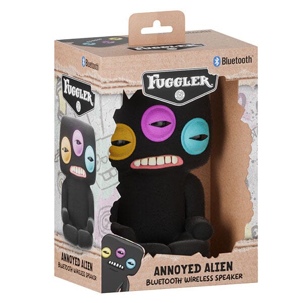 Fuggler Annoyed Alien Flocked Bluetooth Wireless Speaker Simple Fuggler