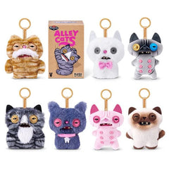 Fuggler Alley Cats Keyrings Series 1 Collectible 5" Plush Toy Hanger Blind Box (1pc)