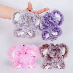 Eiko Elephant Furry Kawaii Plush Keychain Mystery Tin (1pc) Simple Exclusive