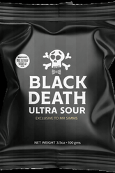 Mr. Simms Sweet Shoppe: Black Death Ultra Sour (Imported From England) Simple Mr. Simms