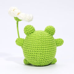 The LOOP Brigade: DIY Mini Crochet Plush Toy Complete Kit For Beginners - Bogart the Frog Simple Exclusive