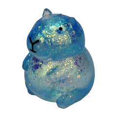Capybara Kawaii Sparkly Stress Ball Squishy Fidget Toy (1pc) Color Ships Assorted