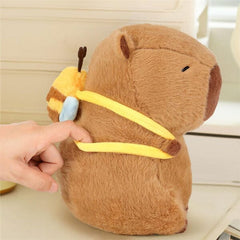 Capybara 9" Kawaii Bumblebee Backpack Plush Toy Simple Exclusive