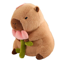 Capybara 9" Kawaii Flower Plush Toy Simple Exclusive