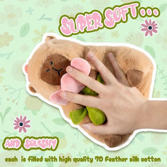 Capybara 9" Kawaii Flower Plush Toy Simple Exclusive
