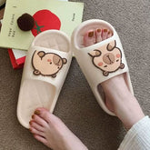 Shhhandals Cartoon Capybara Unisex Anti-Slip Foam Cloud Slides (Multiple Sizes & Colors) Simple Exclusive