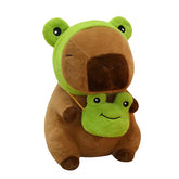Capybara 9" Kawaii Matching Frog Hat & Purse Plush Toy (1pc) Simple Exclusive