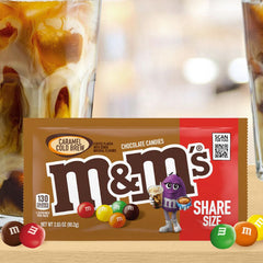 M&M's Caramel Cold Brew Special Edition Chocolate Candy Pouch (2.83oz)