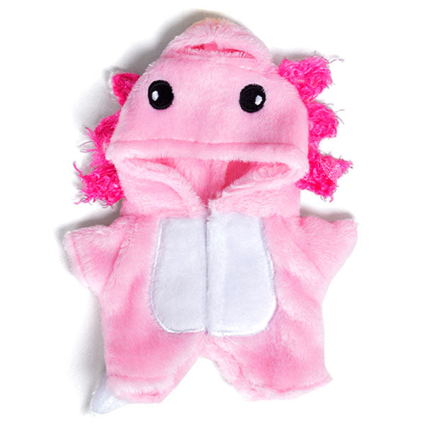 Outfit: Pink Axolotl Onesie Costume for Dolls - Petite Threads x Cozy Cuddler Simple Exclusive