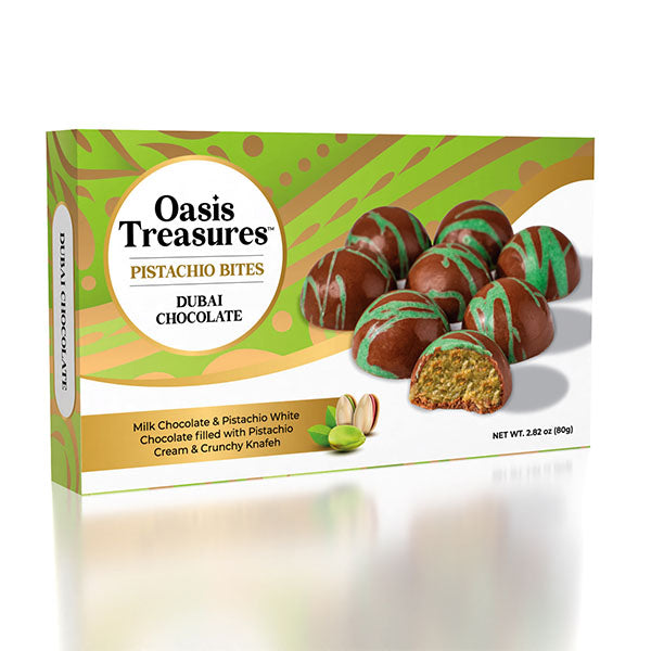 Dubai Chocolate Pistachio Bites by Oasis Treasures (80g) Simple Oasis Treasures
