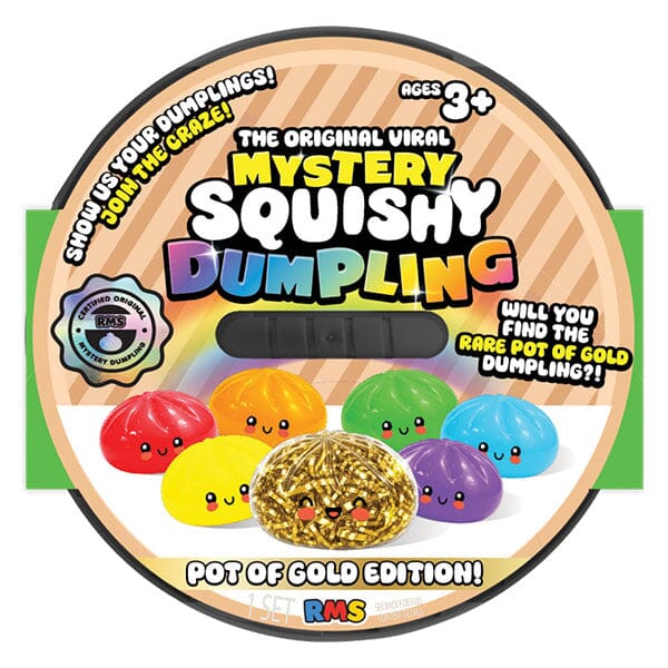 RMS® Maltose Amber Mystery Bao Bun 4" Dumpling Squishy Fidget Toy (1pc) Simple RMS