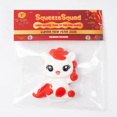 SqueezeSquad Taba Deluxe Premium Silicone Squishy Fidget Toy - Year Of The Fire Horse