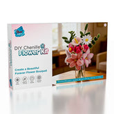 Studio Art DIY Chenille Flower Bouquet Craft Kit (206pc)