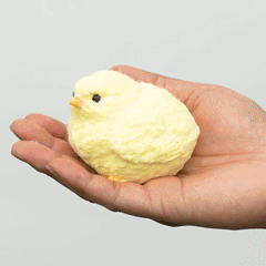 SqueezeSquad Taba Deluxe Premium Silicone Squishies® Fidget Toy - Fuzzy Chick