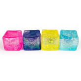 Sugah-Mals Glitter Square Mini Sugar Cube Stress Ball Squishies® Fidget Toy (1pc) Color Ships Assorted Simple Sugah-Mals