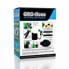 GRO-Hose GREEN 75ft Expandable Hose With Bonus Spray Nozzle Simple Gro-Hose