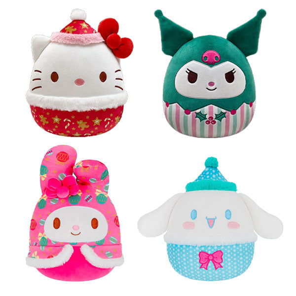 Squishmallows Super Soft Plush Toys 8" Sanrio Holiday Squad (1pc) Ships Assorted Simple Squishmallows
