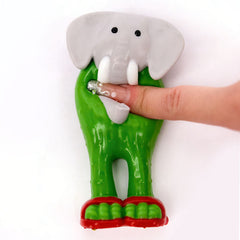 SqueezeSquad Italian Brainrot Taba Deluxe Premium Silicone Squishies® Fidget Toy - Elephant Cactus Meme Buddy