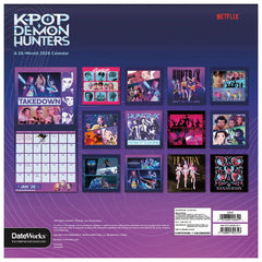 KPop Demon Hunters 2026 16-Month Full Page Wall Calendar (1pc)