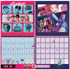 KPop Demon Hunters 2026 16-Month Full Page Wall Calendar (1pc)