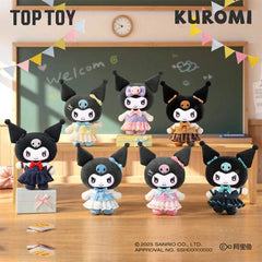 TOP TOY x Sanrio: Kuromi "School Life" Series Plush Keychain Blind Box (1pc) Simple TOP TOY