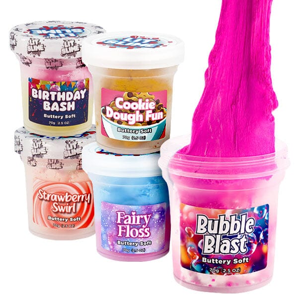 Lit Slime Fidget Putty Buttery Cloud Slime (2.5oz) Multiple Styles Simple Showcase
