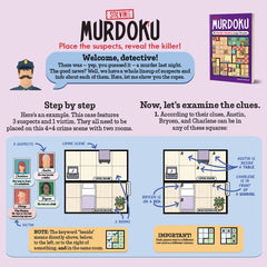 Murdoku Volume 1 Puzzle Book 80 Murder Mystery Logic Puzzles