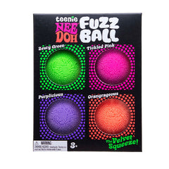 Nee Doh Teenie Fuzz Ball Squishy Fidget Toys (4pc)