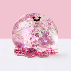 SqueezeSquad Taba Deluxe Premium Silicone Squishy Fidget Toy - Fuchsia Octopus Simple Exclusive