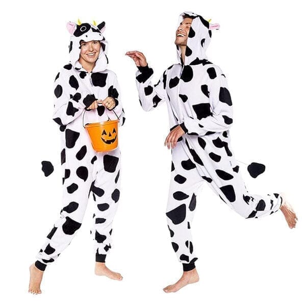 Cozy Cuddler Onesies | Cow | Multiple Sizes Simple Showcase Small (Adults 4'9" - 5'1")