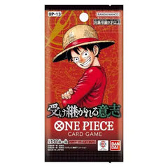 One Piece Card Game Carrying On His Will OP-13 Japanese Booster Pack (1 Pack of 12 Cards)