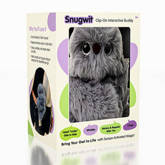 SnugWit: Clip-On Interactive Owl Sensory Plush Toy (1pc)