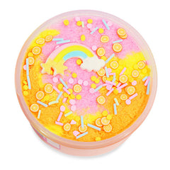 PeachyBbies Novelty Slime Fidget Putty (7oz Jar) "Rainbow Sherbet" Cloud Dough Slime