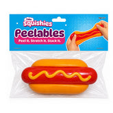 Taba Squishies® Peelables Deluxe Premium Silicone Fidget Toy (1pc) Hot Dog