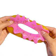 Taba Squishies® Peelables Deluxe Premium Silicone Fidget Toy (1pc) Sprinkle Donut