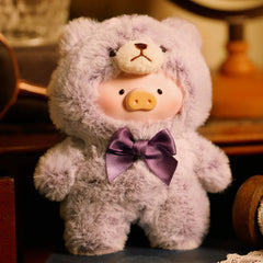 TOYZERO+ x Lulu The Piggy: Vintage Teddy Shop Series Plush Keychain Blind Box (1pc) Simple TOYZEROPLUS
