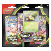 Pokémon TCG: ME03 Mega Evolution Perfect Order Three-Booster Blister (30 Cards & Bonus Foil Promo Card) Simple Pokémon