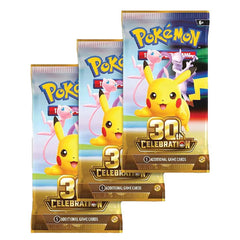 Pokémon TCG: 30th Anniversary Celebration Poster Collection (3 Booster Packs + Giant Poster)