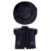 Outfit: Black Robe & Matching Hat Set for Dolls - Petite Threads Simple Exclusive
