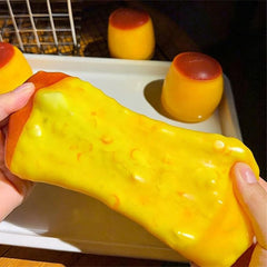 Crunch & Squish Caramel Pudding Crunchy Squishies® Stress Ball Fidget Toy (1pc)