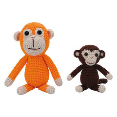 The LOOP Brigade: DIY Crochet Plush Toy Complete Kit For Beginners - Punch The Monkey