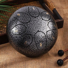 TranquilTones 6" Garden Rain Drum in Matte Black Simple Exclusive