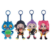 KPop Demon Hunters 4" Retractable Plush Clip (1pc) Character Ships Assorted Simple KPop Demon Hunters