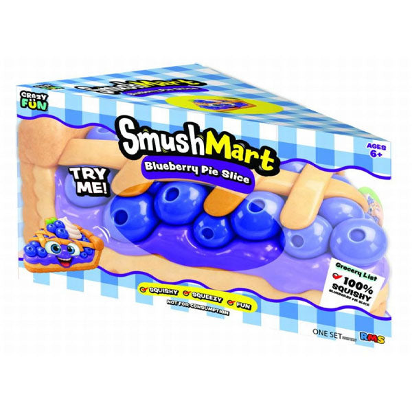 SmushMart Giant Squishy Blueberry Cobbler Pie Slice Fidget Toy (1pc) Simple SmushMart