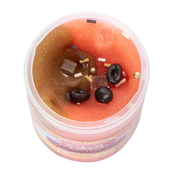SlimyGloop Strawberry Cold Foam Iced Coffee Pre-Made & Ready To Play Slime (7.4oz) Simple SlimyGloop