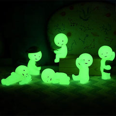 Smiski Bed Series Collectible Glow in the Dark Figurine Blind Box (1pc) Simple Smiski