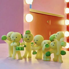 Smiski Cheer Series Collectible Glow in the Dark Figurine Blind Box (1pc) Simple Smiski